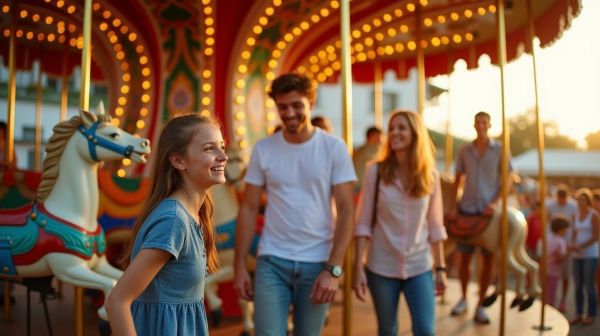 Carrousel en location : l'attraction qui fait tourner un événement
