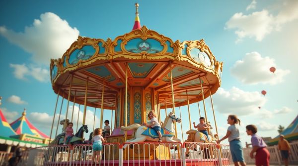 Carrousel en location : l'attraction qui fait tourner un événement